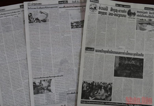 Lao newspapers review Dien Bien Phu great victory